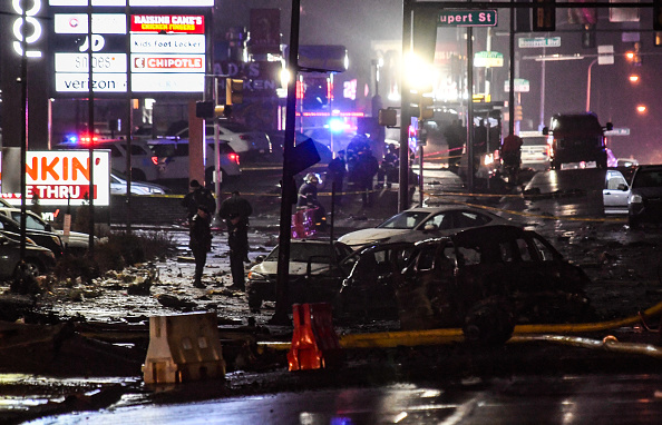 PHILADELPHIA, PENNSYLVANIA - JANUARY 31: Emergency service members respond to a plane crash in a neighborhood near Cottman Avenue on January 31, 2025 in Philadelphia, Pennsylvania. The plane, a medical transport jet carrying a child patient, crashed after taking off from Northeast Philadelphia Airport, damaging several homes and vehicles. (Photo by Matthew Hatcher/Getty Images)